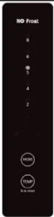CANDY D11GCE7175T - Freezer temperature adjustment - 4