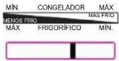 CANDY D11GCE7175T - Ajuste de temperatura del congelador - 6
