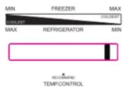 CANDY D11GCE7175T - Freezer temperature adjustment - 7