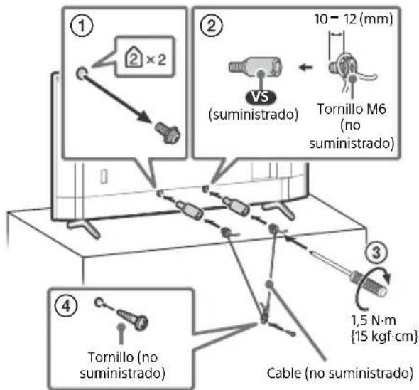 SONY FW50EZ20L - Prevencion de volcado (solo modelos con soporte de sobremesa) - 1