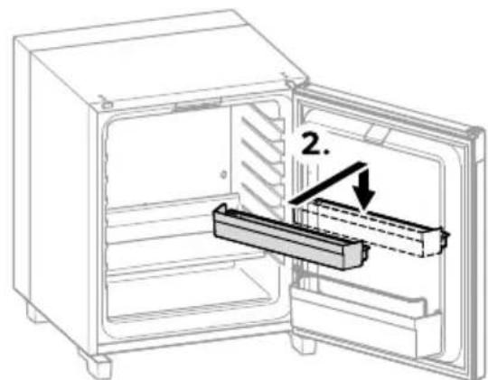 DOMETIC HiPro Care A30SFS - Positionarea raftului usii - 2