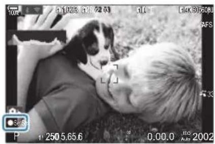 OM SYSTEM OM1 Mark II - Affichage de l'écran en cas d'utilisation d'un objectif doté de la fonction SET/CALL - 1