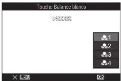 OM SYSTEM OM1 Mark II - Mesure de la balance des blancs avec le bouton de balance des blancs en une touche ( - 2