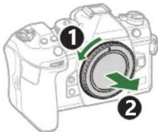 OM SYSTEM OM1 Mark II - Fixation d'un objectif sur l'ordinateil photo - 3
