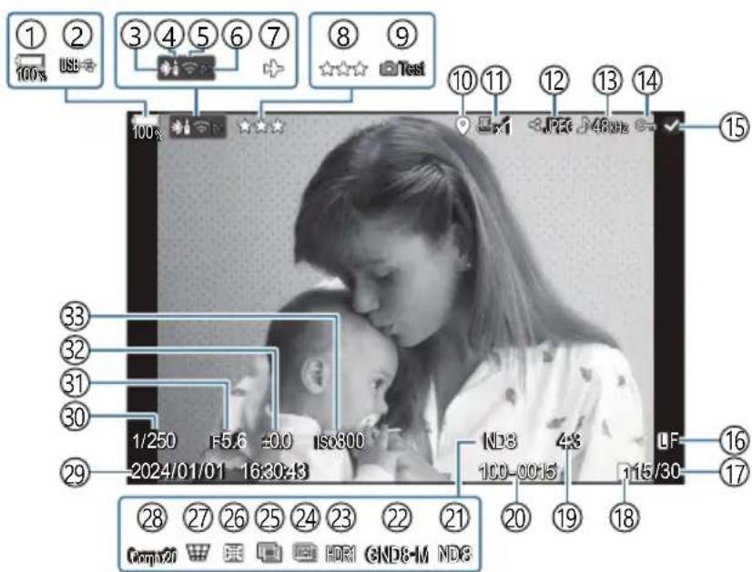 OM SYSTEM OM1 Mark II - Informations de l'image lue - 1