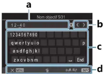 OM SYSTEM OM1 Mark II - Saisie des caractères - 1