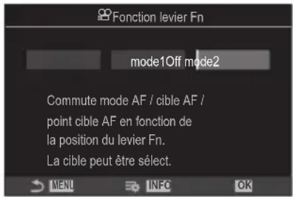 OM SYSTEM OM1 Mark II - Comment configurer le levier Fn - 2