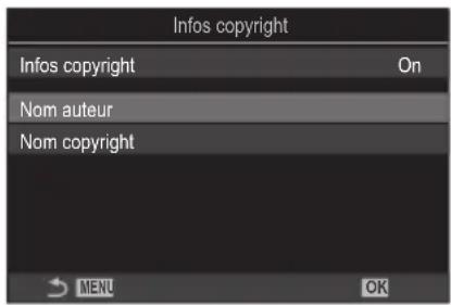 OM SYSTEM OM1 Mark II - Configurez les options. - 1