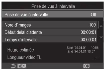 OM SYSTEM OM1 Mark II - Activation de Prise de vue à intervalle - 1