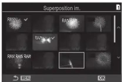 OM SYSTEM OM1 Mark II - Combiner des images (Superposition im.) - 1
