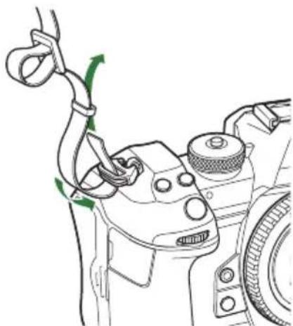 OM SYSTEM OM1 Mark II - Comment fixer la sangle - 2