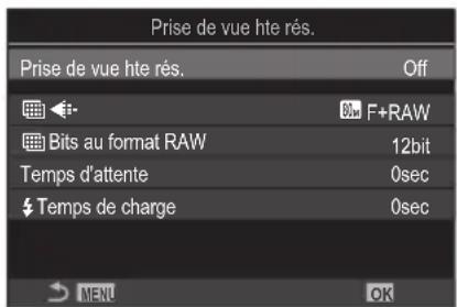 OM SYSTEM OM1 Mark II - Activation de Prise de vue hte rés. - 1
