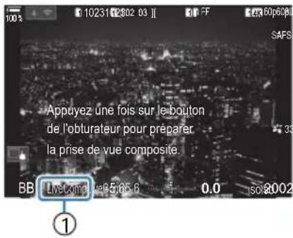 OM SYSTEM OM1 Mark II - Éclaircir la composition (B: Photographie Composite en direct) - 3