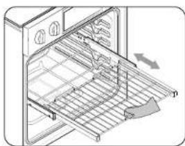 Dacor DOC30T977DS - Using the gliding rack - 2