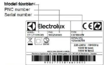 ELECTROLUX EAF7CG - IIOIDEPKKAKINHETOB NCEPBNCHOE OBCNJKBAHNE - 1