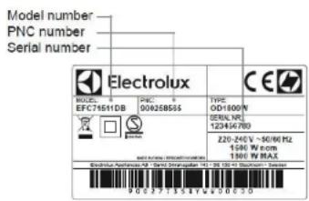 ELECTROLUX EAF7CG - BPNIAGKOPNCHKU NCEPBNCUPABe - 1