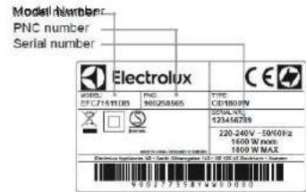 ELECTROLUX EAF7CG - OBSLUGA KCLIENTA I SERWIS - 1