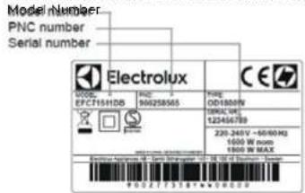 ELECTROLUX EAF7CG - CUSTOMER CARE AND SERVICE - 1