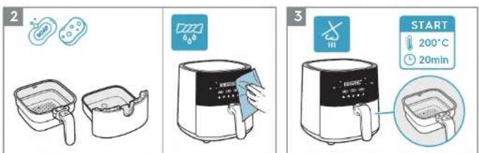 ELECTROLUX EAF7CG - Usunqc wzystkie elementy opakowania i material ochronny. - 1