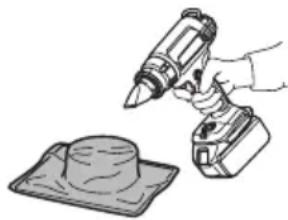MAKITA DHG180 - MONTAGGIO DELL'ACCESSORIO CORRETTO (SE APPLICABILE) - 4