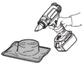 MAKITA DHG180 - MOUNTING THE CORRECT ACCESSORY (IF APPLICABLE) - 4
