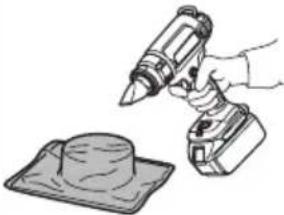 MAKITA DHG180 - MONTERING AF KORREKT TILBEH∅R (HVIS RELEVANT) - 4