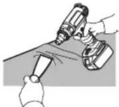 MAKITA DHG180 - MONTERING AF KORREKT TILBEH∅R (HVIS RELEVANT) - 8