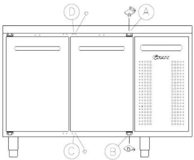 GRAM GASTRO K 2207 CSG A DL2D2D2D L2 - Inversion de la porte - 1