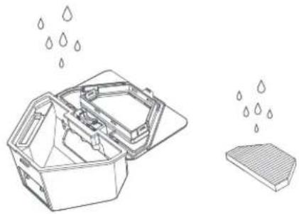 Roidmi EVA - Retrait et nettoyage du compartment à poussière et de l'élement filtrant - 5