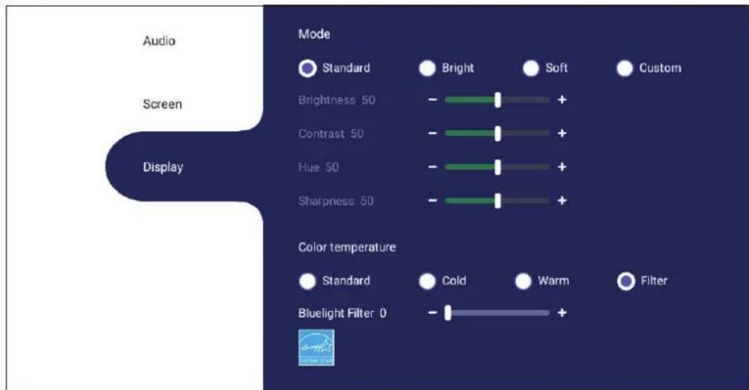 VIEWSONIC 65505 - Filtre faible émission de lumière bleue et santé oculaire - 1
