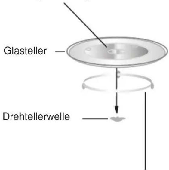 HAIER H38FMWID627N - Einsetzen des Drehtellers - 1