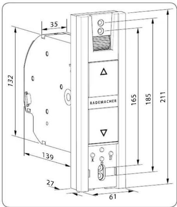 RADEMACHER RolloTron Basis 1100 - Afmetingen - 2
