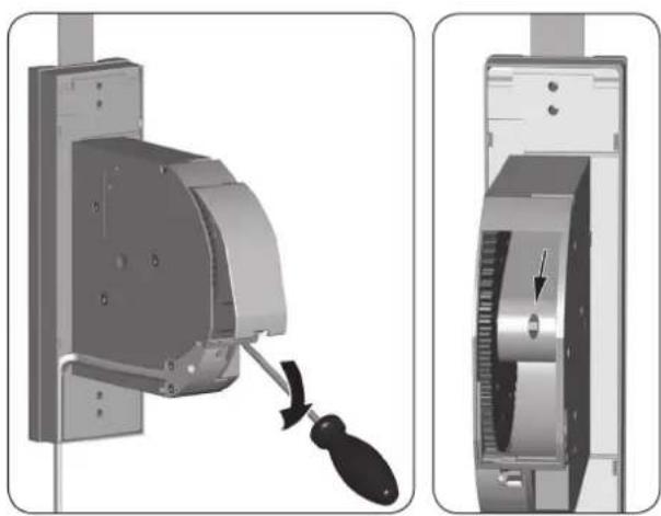 RADEMACHER RolloTron Basis 1100 - Verwondingsgevaar door het oprolwiel. - 1