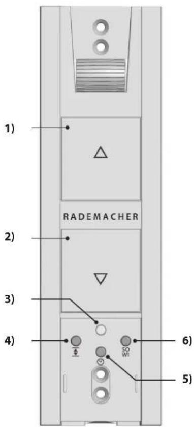 RADEMACHER RolloTron Basis 1100 - Bedieningstoetsen en contrôlelampje - 1