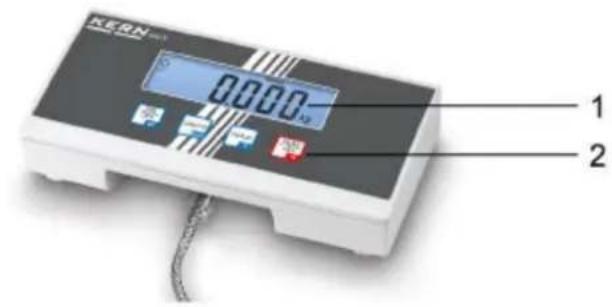 Kern BIC 3T3 - Geräteübersicht Anzeigegerät - 1