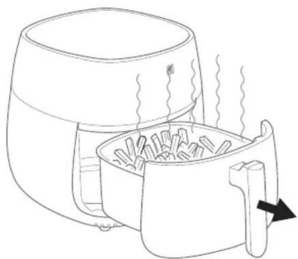 Zwilling AIRFRYER - Removing the hot air-fried food - 2