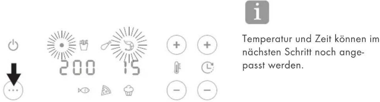 Zwilling AIRFRYER - Frittierprogramm wahlen - 1