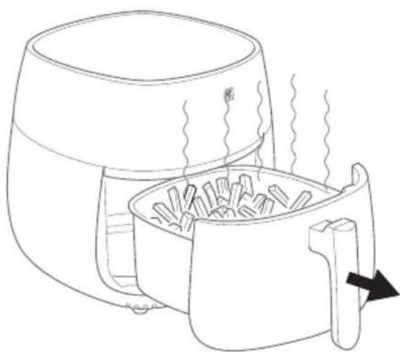 Zwilling AIRFRYER - Udtagning af frituremad - 2