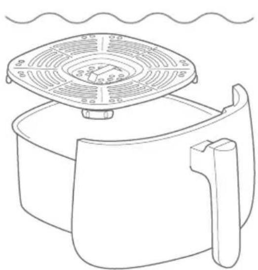 Zwilling AIRFRYER - Rinsing the hot air-frying basket and grid - 1