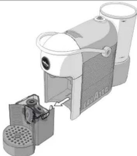 Lavazza A Modo Mio Jolie Evo - CLEANING THE USED CAPSULE DRAWER AND THE DROP COLLECTING DRAWER - 2