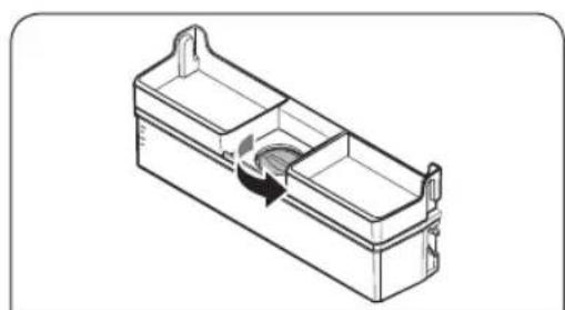 SAMSUNG RL38C602CB1 - So füllen Sie den Wassertank mit Trinkwasser - 2