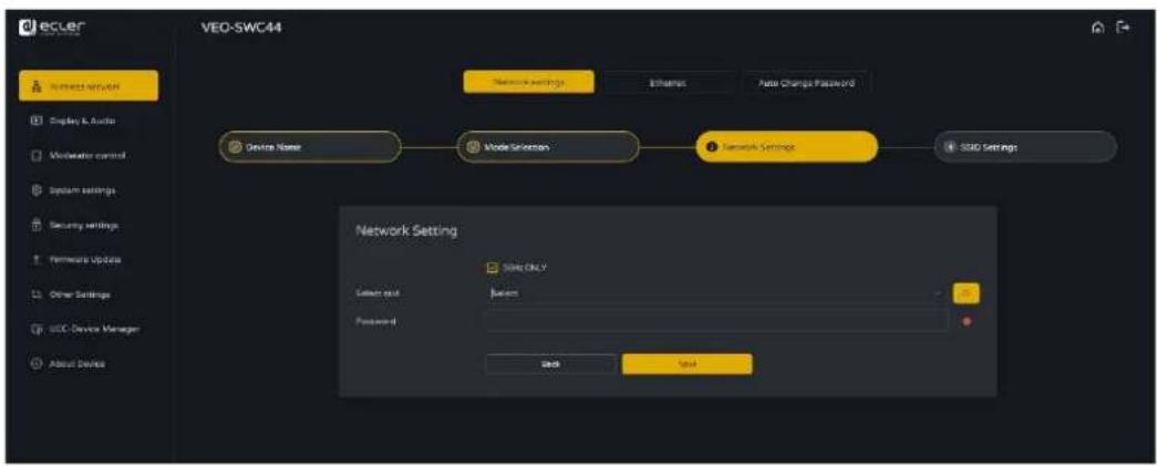 Ecler VEOSWC44TU - Configuration des modes reseau - 14