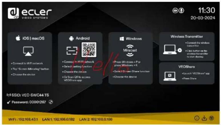 Ecler VEOSWC44TU - Annotations - 2