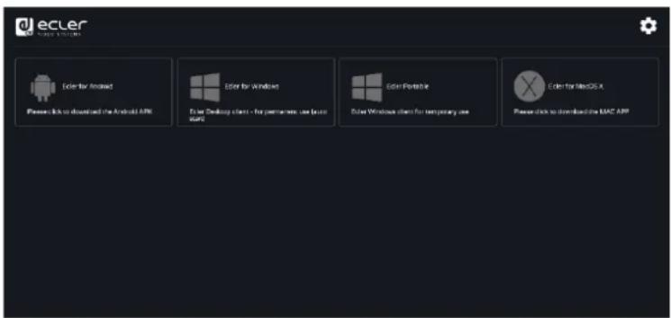 Ecler VEOSWC44TU - GESTION DES PARAMÉTRES ET CONFIGURATION AVEC L'INTERFACE WEB - 1
