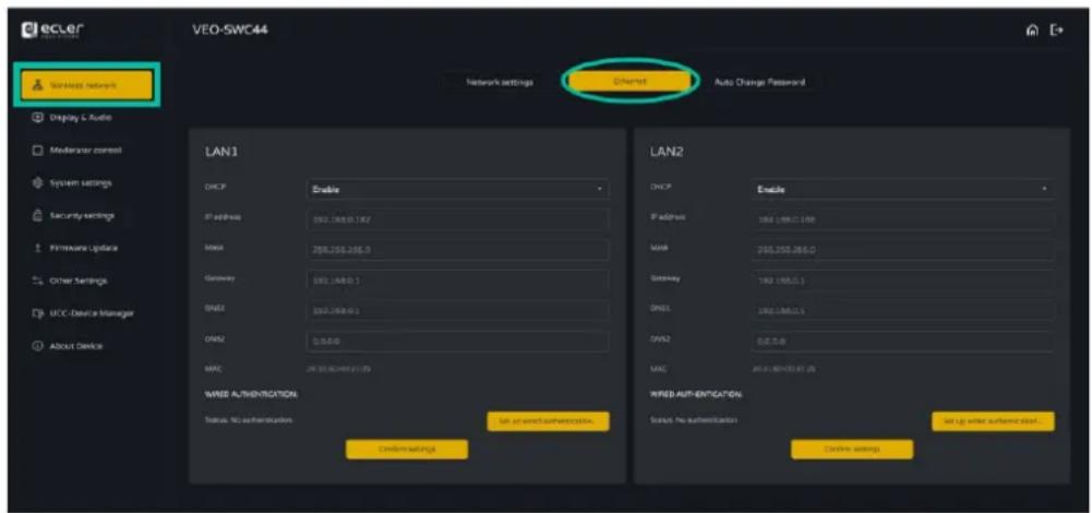 Ecler VEOSWC44TU - Ethernet - 1