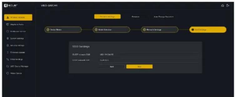 Ecler VEOSWC44TU - Configuration des modes reseau - 6