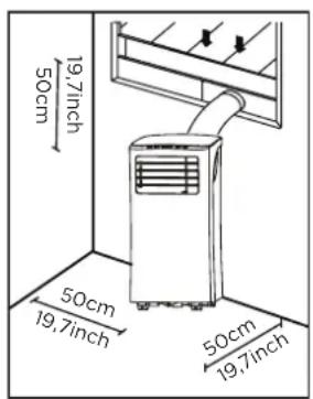 COMFEE Smart Cool 70001 - De juiste locatie kiezen. - 1