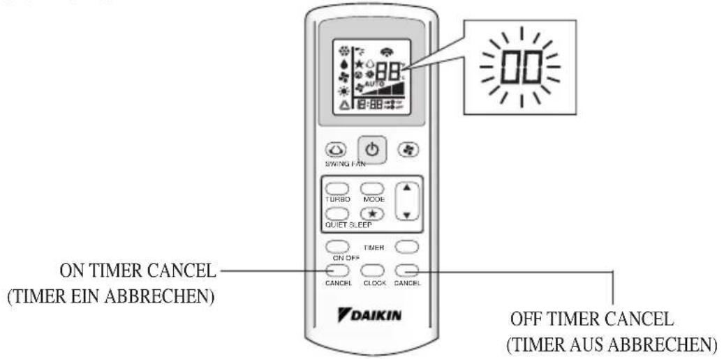 DAIKIN ATXN60NV1B - FEHLERBEHANDLUNGÜBER DIE FERNBEDIENUNG - 1