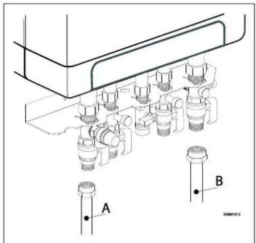 DAIKIN EKOMBG33ABV1 - Collegamento dell'impiano CH - 1