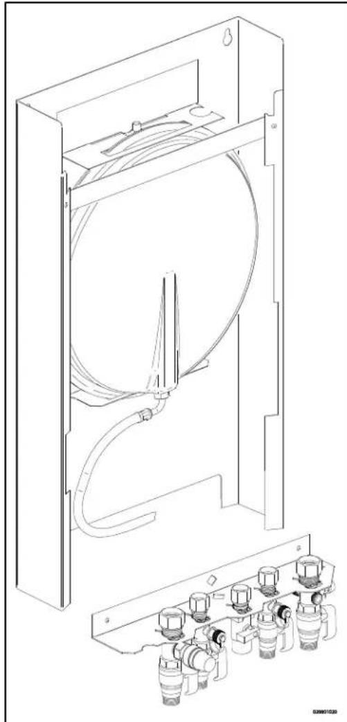 DAIKIN EKOMBG33ABV1 - Montagem do Conjunto de ligação inferior - 1